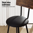 Artiss 4X Industrial Bar Stools Upholstered Counter Chairs Steel Frame Anti - Scratch - RnR Galore
