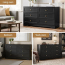 Artiss 6 Chest of Drawers Tallboy Cabinet - LEIF Black - RnR Galore