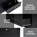 Artiss 6 Chest of Drawers Tallboy Cabinet - LEIF Black - RnR Galore