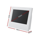 Artiss 7" Digital Day Clock Calendar Alarm White - RnR Galore
