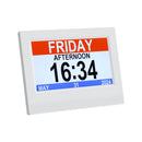 Artiss 7" Digital Day Clock Calendar Alarm White - RnR Galore