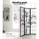 Artiss 8 Panel Room Divider Screen 348x179cm Bamboo Black White - RnR Galore