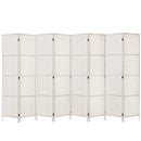 Artiss 8 Panel Room Divider Screen Privacy Timber Foldable Dividers Stand White - RnR Galore