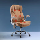 Artiss 8 Point Massage Office Chair PU Leather Espresso - RnR Galore
