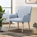 Artiss Armchair Fabric Blue Grey Sebastini - RnR Galore