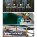 Artiss Armchair Green Velvet Caroline - RnR Galore