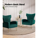 Artiss Armchair Green Velvet Kate - RnR Galore