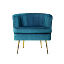 Artiss Armchair Velvet Blue Norvia - RnR Galore