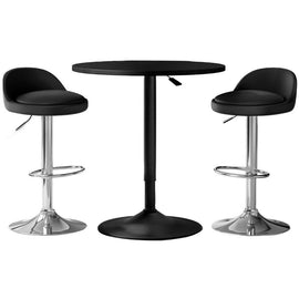 Artiss Bar Table and Stools Set Dining Desk Kitchen Chairs Cafe Pub - RnR Galore