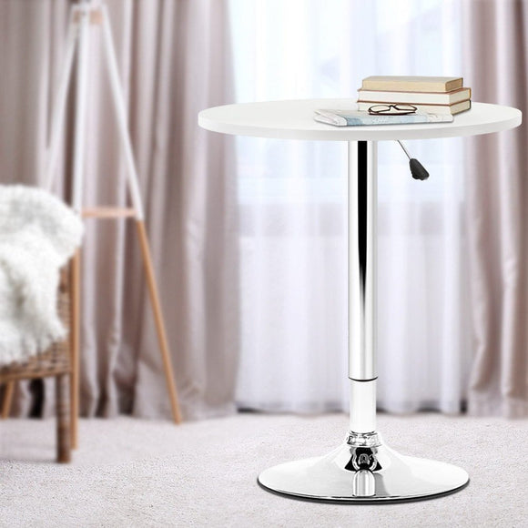 Artiss Bar Table Gas Lift Round White - RnR Galore