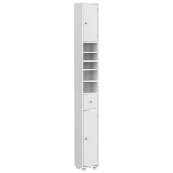 Artiss Bathroom Storage Cabinet 180cm Tall Slim Floor Cupboard Toilet Narrow Linen Tower - RnR Galore