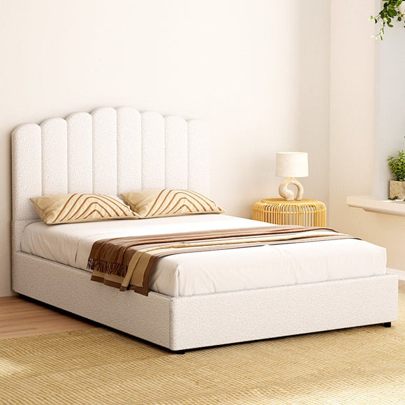 Artiss Bed Frame Double Size Boucle FION - RnR Galore