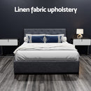 Artiss Bed Frame Double Size Gas Lift Charcoal VILA - RnR Galore