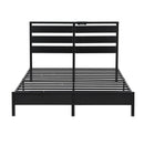 Artiss Bed Frame Double Size LED Metal Bed Base with Charging Station - RnR Galore