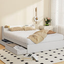 Artiss Bed Frame Double Size Mattress Base wtih Charging Ports 2 Storage Drawers - RnR Galore