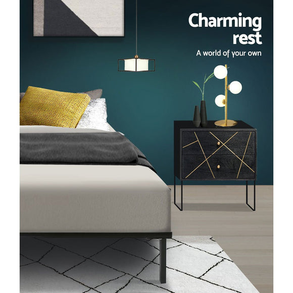 Artiss Bed Frame Double Size Metal Bed Frame TED - RnR Galore