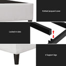 Artiss Bed Frame Double Size Metal Grey MASON - RnR Galore