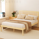 Artiss Bed Frame Double Size Rattan Wooden RITA - RnR Galore