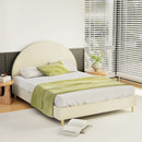Artiss Bed Frame Double Size Velvet Cream ELLA - RnR Galore