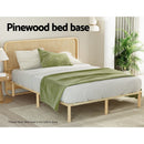 Artiss Bed Frame Double Size Wooden Base Mattress Platform Timber Pine AMBA - RnR Galore