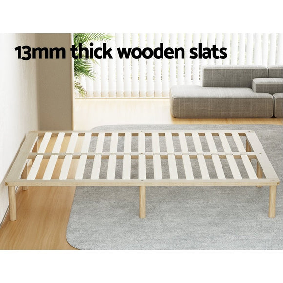 Artiss Bed Frame Double Size Wooden Base Mattress Platform Timber Pine AMBA - RnR Galore
