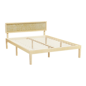 Artiss Bed Frame Double Size Wooden Base Mattress Platform Timber Pine YUMI - RnR Galore