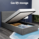 Artiss Bed Frame King Single Size Gas Lift Mattress Base with Storage Fabric - RnR Galore