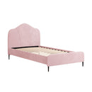 Artiss Bed Frame King Single Size Velvet Pink OLAN - RnR Galore