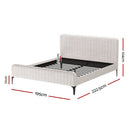 Artiss Bed Frame King Size Beige AMMY - RnR Galore