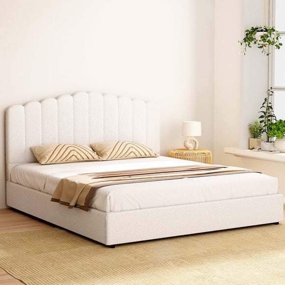 Artiss Bed Frame King Size Boucle FION - RnR Galore