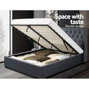 Artiss Bed Frame King Size Gas Lift Charcoal ISSA - RnR Galore