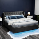 Artiss Bed Frame King Size Gas Lift Charcoal ISSA - RnR Galore