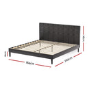 Artiss Bed Frame King Size LED Black RAVI - RnR Galore