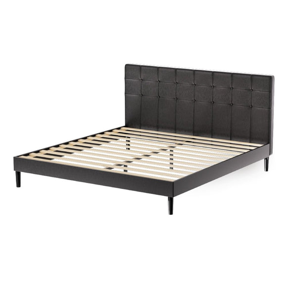 Artiss Bed Frame King Size LED Black RAVI - RnR Galore