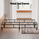 Artiss Bed Frame King Size Metal Grey MASON - RnR Galore