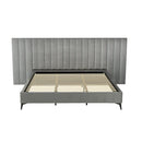 Artiss Bed Frame King Size Velvet Grey LOTT - RnR Galore