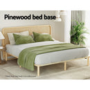 Artiss Bed Frame King Size Wooden Base Mattress Platform Timber Pine AMBA - RnR Galore