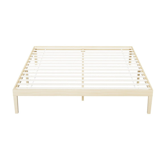 Artiss Bed Frame King Size Wooden Base Mattress Platform Timber Pine BRUNO - RnR Galore