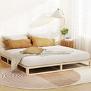 Artiss Bed Frame King Size Wooden Base Mattress Platform Timber Pine KALAM - RnR Galore