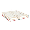 Artiss Bed Frame King Size Wooden Base Mattress Platform Timber Pine KALAM - RnR Galore