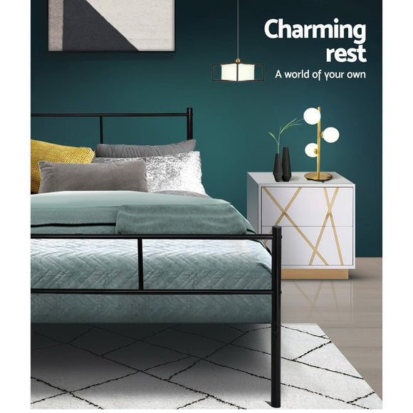 Artiss Bed Frame Queen Metal Bed Frame SOL - RnR Galore