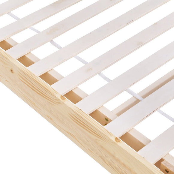 Artiss Bed Frame Queen Size Floating Wooden Mattress Base Platform Timber ODIN - RnR Galore