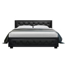 Artiss Bed Frame Queen Size Gas Lift Black TIYO - RnR Galore
