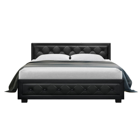 Artiss Bed Frame Queen Size Gas Lift Black TIYO - RnR Galore
