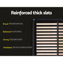 Artiss Bed Frame Queen Size Gas Lift Black TIYO - RnR Galore