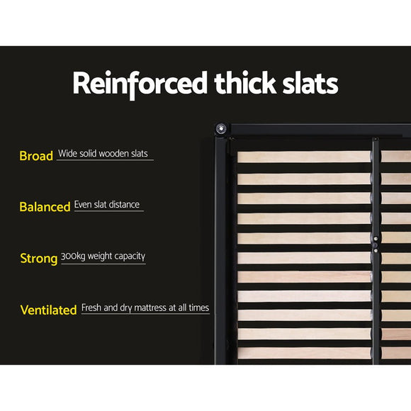 Artiss Bed Frame Queen Size Gas Lift Black TIYO - RnR Galore