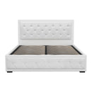 Artiss Bed Frame Queen Size Gas Lift White TIYO - RnR Galore