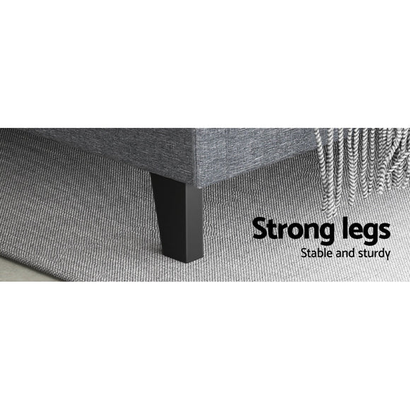 Artiss Bed Frame Queen Size Grey VANKE - RnR Galore