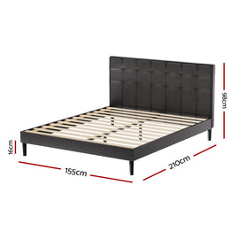 Artiss Bed Frame Queen Size LED Black RAVI - RnR Galore