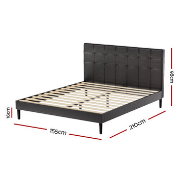 Artiss Bed Frame Queen Size LED Black RAVI - RnR Galore